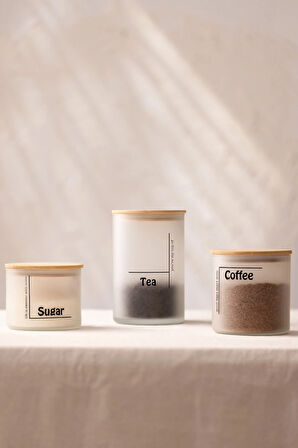 Daily Jar 3'lü Kavanoz Seti Beyaz 1050 cc/ 600 cc/ 535 cc