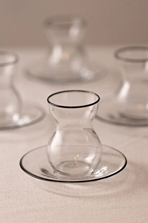 Pure Black 12 Parça Çay Seti 140 cc