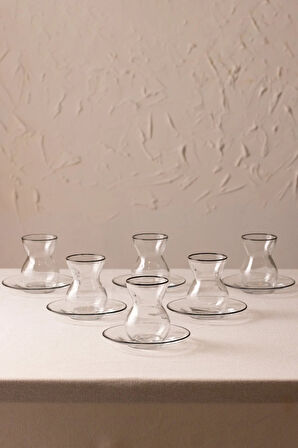 Pure Black 12 Parça Çay Seti 140 cc