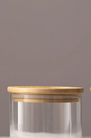 Sade 3'lü İstiflenebilir Kavanoz Seti 620 cc