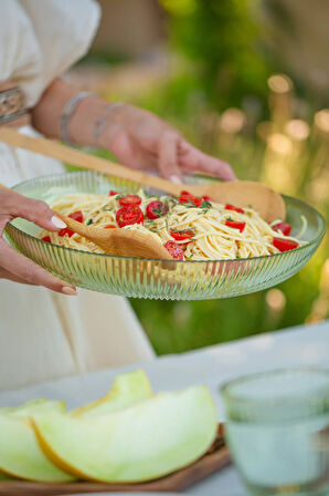 Splendid Cam 2'li Salata Kasesi Seti Yeşil 25 cm - 30 cm