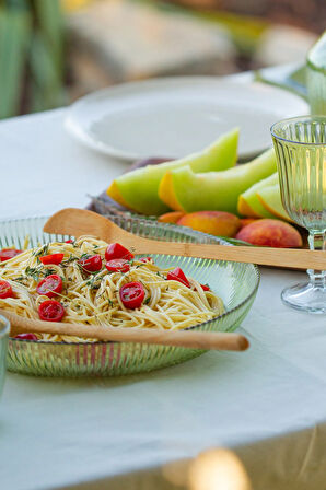 Splendid Cam 2'li Salata Kasesi Seti Yeşil 25 cm - 30 cm