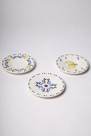 Sicilia Seramik 6'lı Çay Tabağı Seti 13 cm