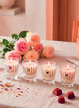 Rakle Retro Love 4'lü Mum Seti 60 gr
