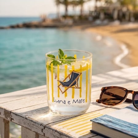 Rakle Amalfi 4'lü Su Bardağı Seti - Renkli - 350 ml