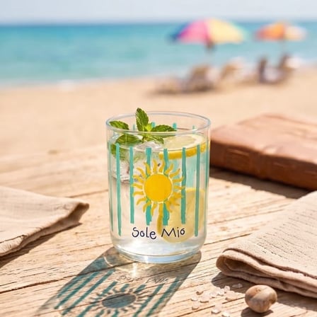 Rakle Amalfi 4'lü Su Bardağı Seti - Renkli - 350 ml