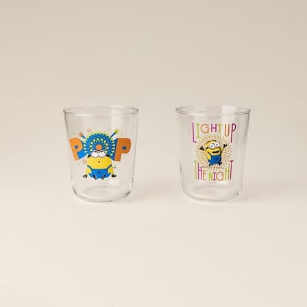 Rakle Minions Lisanslı 2'li Su Bardağı - Renkli - 315 ml