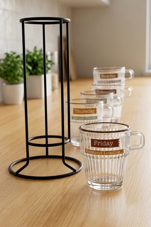 Espresso Week 5'li Stackable Kahve Fincanı Seti 120 cc 