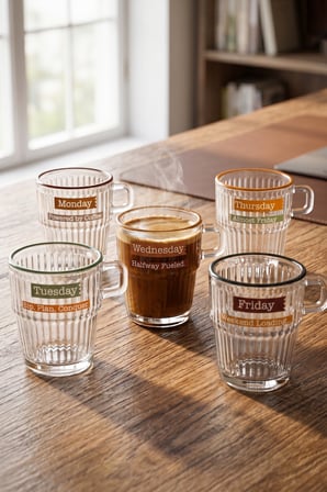 Espresso Week 5'li Stackable Kahve Fincanı Seti 120 cc 