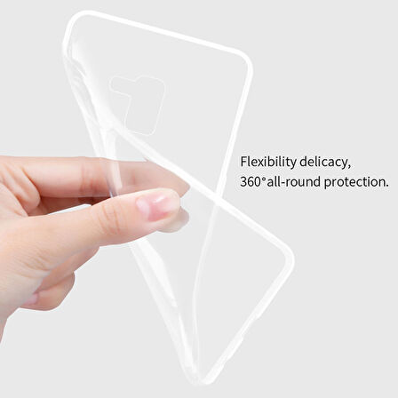 Microsonic Samsung Galaxy A6 2018 Kılıf Transparent Soft Beyaz