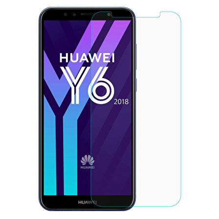 Microsonic Huawei Y6 2018 Temperli Cam Ekran koruyucu Kırılmaz film