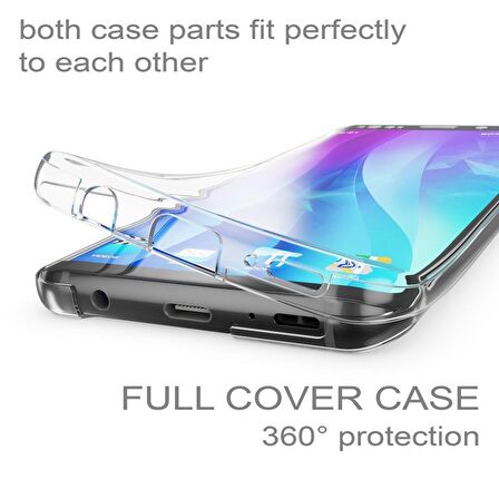 Microsonic Samsung Galaxy S9 Plus Kılıf 6 tarafı tam full koruma 360 Clear Soft Şeffaf
