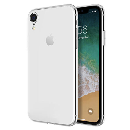 Microsonic Apple iPhone XR (6.1'') Kılıf Transparent Soft Beyaz