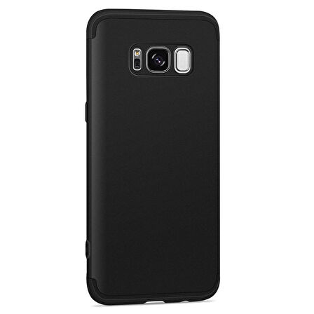 Microsonic Samsung Galaxy S8 Kılıf Double Dip 360 Protective Siyah