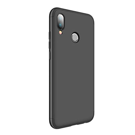 Microsonic Huawei P20 Lite Kılıf Double Dip 360 Protective Siyah