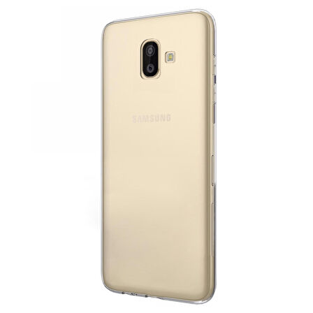 Microsonic Samsung Galaxy J6 Plus Kılıf Transparent Soft Beyaz