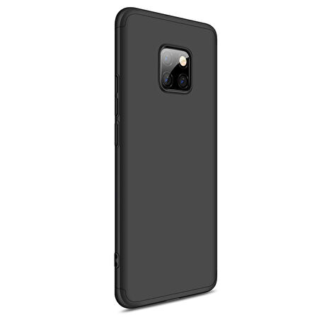Microsonic Huawei Mate 20 Pro Kılıf Double Dip 360 Protective Siyah