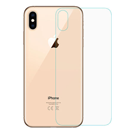 Microsonic Apple Uyumlu iPhone XS Max (6.5'') Arka Nano Cam Ekran koruyucu