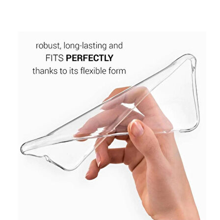 Microsonic Samsung Galaxy M10 Kılıf Transparent Soft Beyaz