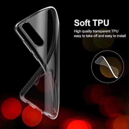 Microsonic Huawei P30 Lite Kılıf Transparent Soft Beyaz