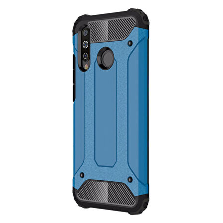 Microsonic Samsung Galaxy M30 Kılıf Rugged Armor Mavi
