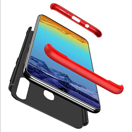Microsonic Samsung Galaxy M30 Kılıf Double Dip 360 Protective Siyah