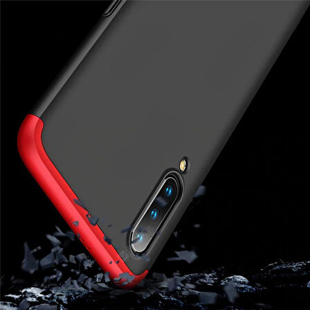 Microsonic Xiaomi Mi 9 Kılıf Double Dip 360 Protective Siyah