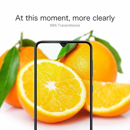Microsonic Samsung Galaxy A20 Tam Kaplayan Temperli Cam Ekran koruyucu Siyah