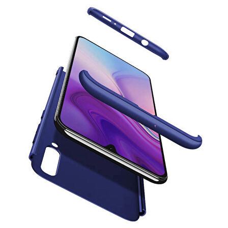 Microsonic Samsung Galaxy A70 Kılıf Double Dip 360 Protective Lacivert