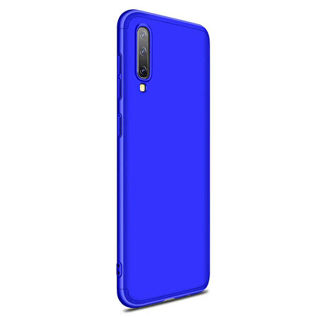 Microsonic Samsung Galaxy A70 Kılıf Double Dip 360 Protective Mavi
