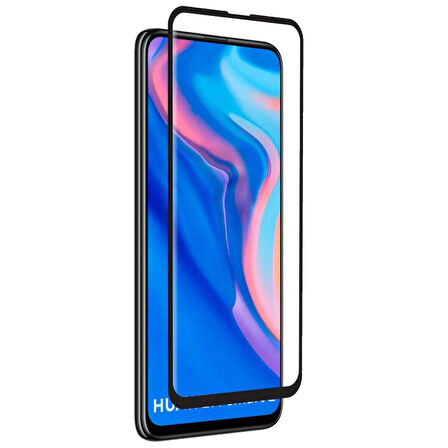 Microsonic Huawei P Smart Z Tam Kaplayan Temperli Cam Ekran Koruyucu Siyah