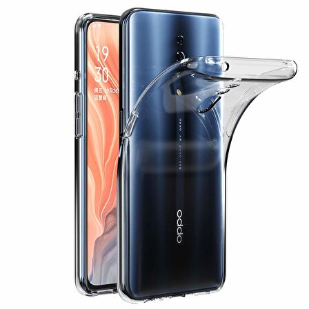 Microsonic Oppo Reno Z Kılıf Transparent Soft Beyaz