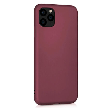 Microsonic Matte Silicone Apple iPhone 11 Pro Max (6.5'') Kılıf Mor