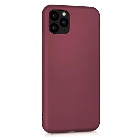 Microsonic Matte Silicone Apple iPhone 11 Pro (5.8'') Kılıf Mor