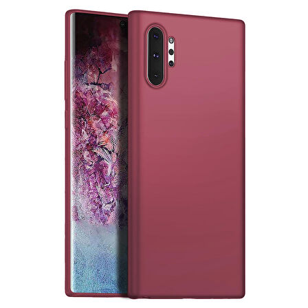Microsonic Matte Silicone Samsung Galaxy Note 10 Plus Kılıf Mor