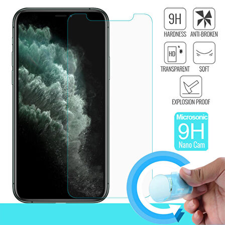 Microsonic Apple Uyumlu iPhone 11 Pro (5.8'') Nano Cam Ekran Koruyucu