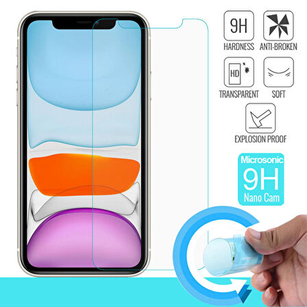 Microsonic Apple Uyumlu iPhone 11 (6.1'') Nano Cam Ekran Koruyucu