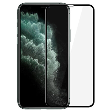 Microsonic Apple Uyumlu iPhone 11 Pro (5.8'') Tam Kaplayan Temperli Cam Ekran Koruyucu Siyah