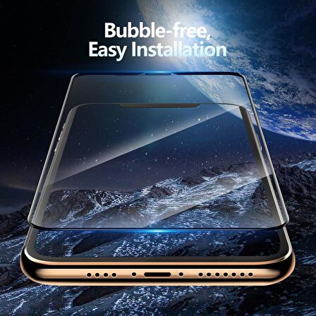 Microsonic Apple Uyumlu iPhone 11 Pro (5.8'') Tam Kaplayan Temperli Cam Ekran Koruyucu Siyah