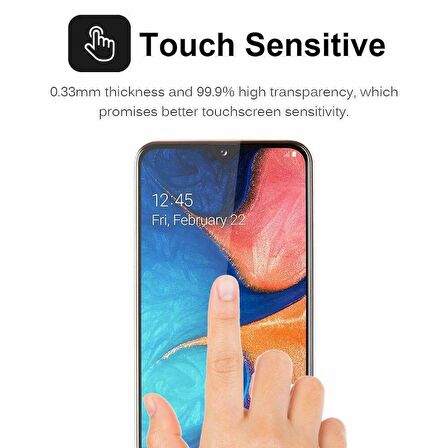 Microsonic Samsung Galaxy A30 Privacy 5D Gizlilik Filtreli Cam Ekran Koruyucu Siyah