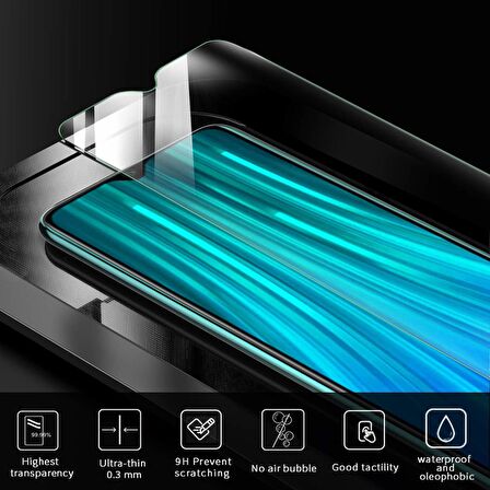 Microsonic Xiaomi Redmi Note 8 Pro Temperli Cam Ekran Koruyucu