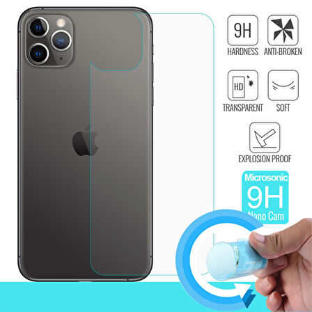 Microsonic Apple Uyumlu iPhone 11 Pro Max (6.5'') Arka Nano Cam Ekran Koruyucu