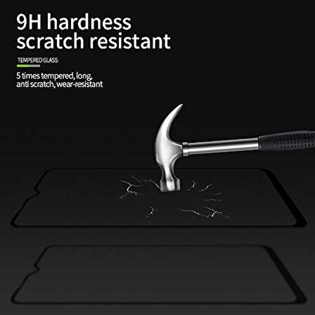 Microsonic Xiaomi Redmi 8 Tam Kaplayan Temperli Cam Ekran Koruyucu Siyah