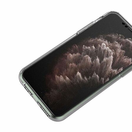 Microsonic Apple iPhone 11 Pro Max (6.5'') Kılıf 6 tarafı tam full koruma 360 Clear Soft Şeffaf