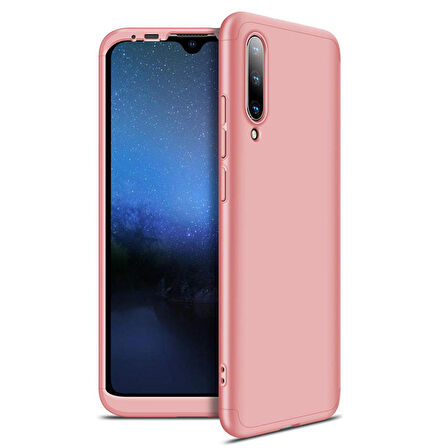 Microsonic Xiaomi Mi A3 Kılıf Double Dip 360 Protective Rose Gold