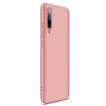 Microsonic Xiaomi Mi A3 Kılıf Double Dip 360 Protective Rose Gold