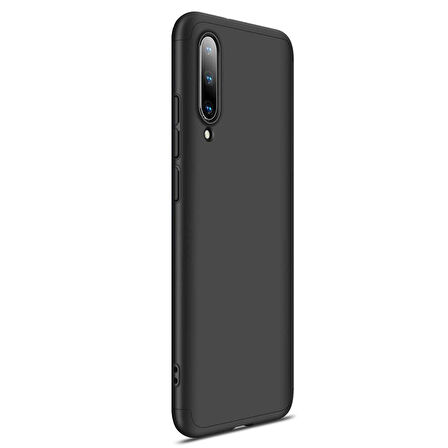 Microsonic Xiaomi Mi A3 Kılıf Double Dip 360 Protective Siyah