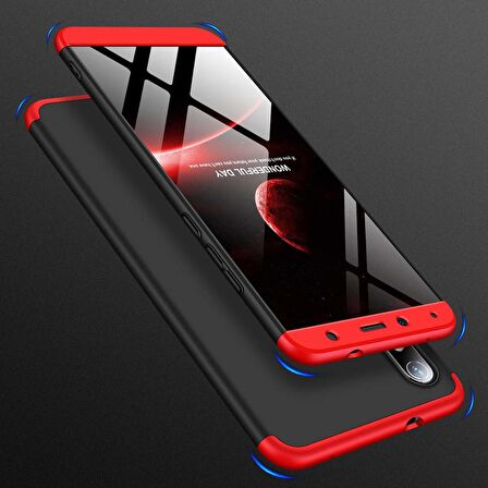 Microsonic Xiaomi Redmi 7A Kılıf Double Dip 360 Protective Siyah