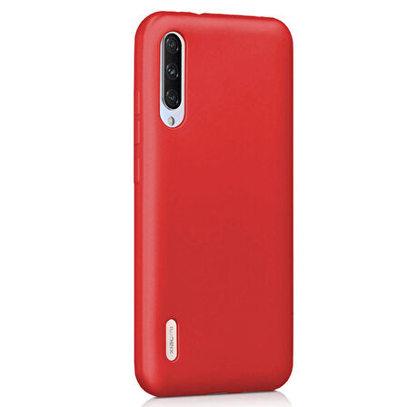 Microsonic Matte Silicone Xiaomi Mi 9 Lite Kılıf Kırmızı