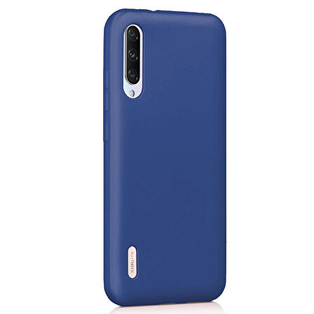 Microsonic Matte Silicone Xiaomi Mi 9 Lite Kılıf Lacivert